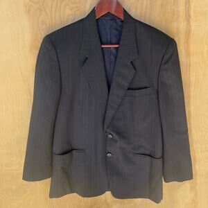 Vintage Carrol & Company Blazer 40S Pin Stripe Men's Sports Jacket 2 Button Glam